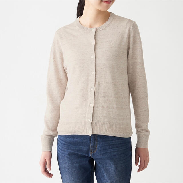 MUJI (無印良品) - 無印良品 UVカットフレンチリネンクルーネック