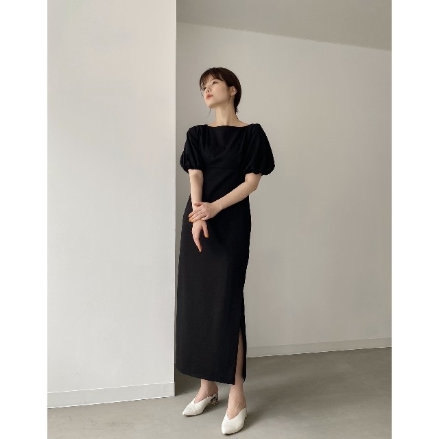 永遠の定番モデル Louren puff sleeve onepiece Black gokuburger.fr