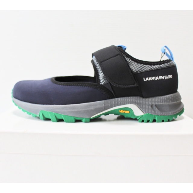 LANVIN en Bleu(ランバンオンブルー)の 《ランバン》新品 ストラップスニーカー ビブラムソール 紺 L(27cm) メンズの靴/シューズ(スニーカー)の商品写真