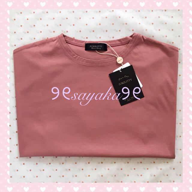 JUSGLITTY(ジャスグリッティー)の🌸新品🌸 💗JUSGLITTY💗ゆるTシャツ  レディースのトップス(Tシャツ(半袖/袖なし))の商品写真