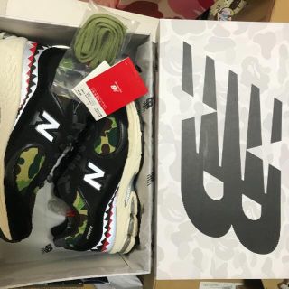 アベイシングエイプ(A BATHING APE)のBAPE X NEW BALANCE 2002R ブラック(スニーカー)