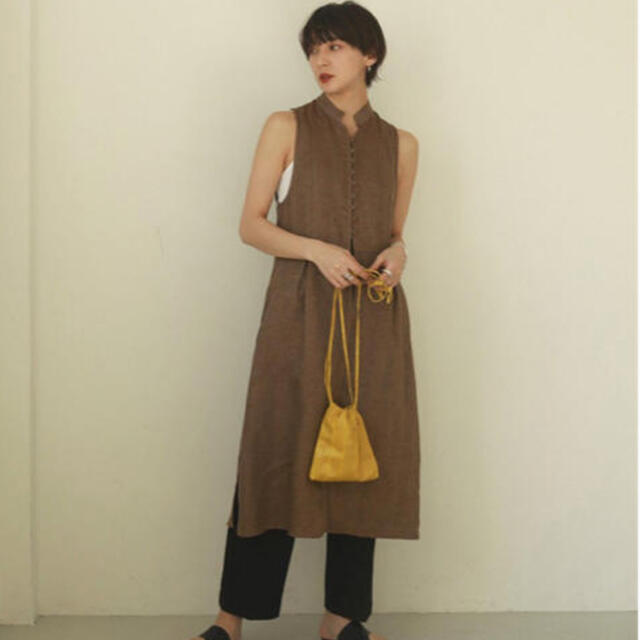 【todayful】Herringbone Linen Vestベスト/ジレ