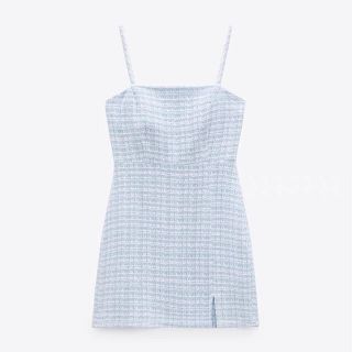 ザラ(ZARA)のZARA テクスチャーミニワンピース  (ミニワンピース)