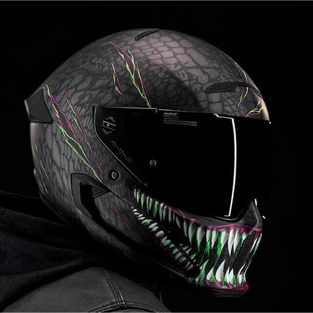 Ruroc Atlas 2.0 Toxin Carbon fiber Lsize - ヘルメット/シールド