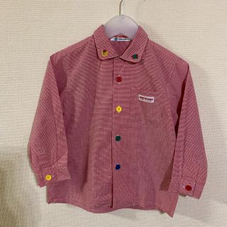 ミキハウス(mikihouse)の【美品】　ミキハウス　チェック　シャツ　100(ブラウス)