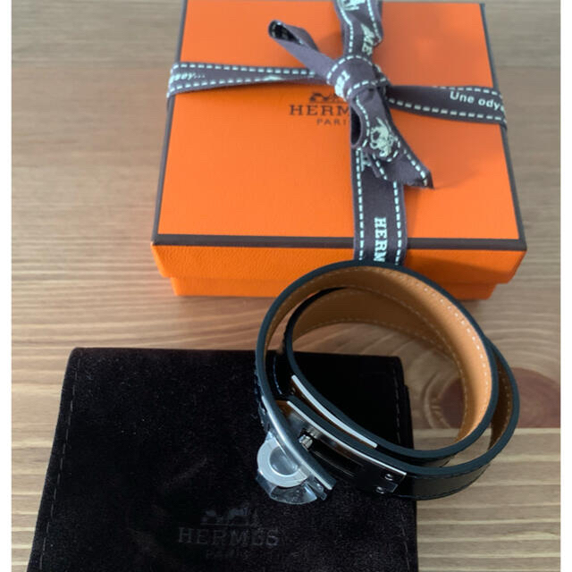 Hermes(エルメス)の<mm様専用>新品未使用　エルメス　レザーブレスレット ケリー　ドゥブルトゥール レディースのアクセサリー(ブレスレット/バングル)の商品写真