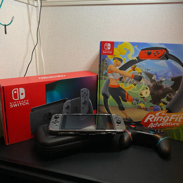 【美品】Nintendo Switch  グレー&リングフィットアドベンチャー