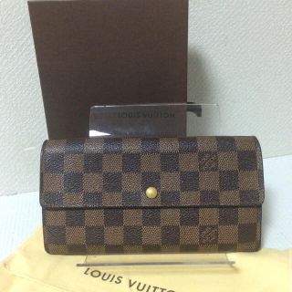 ルイヴィトン(LOUIS VUITTON)の定番 ルイヴィトン ダミエ 長財布 ポルトフォイユ サラ(財布)