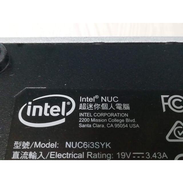 Intel NUC Core i3 NUC6I3SYK BOXNUC6I3SYKデスクトップ型PC
