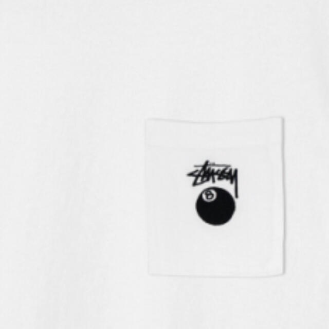 stussy 8 BALL POCKET CREW ポケット　tシャツ 黒　L 3