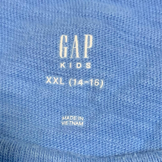 GAP Kids(ギャップキッズ)の【美品】Gap Kids ギャップキッズ 水色 Tシャツ 160サイズ キッズ/ベビー/マタニティのキッズ服男の子用(90cm~)(Tシャツ/カットソー)の商品写真