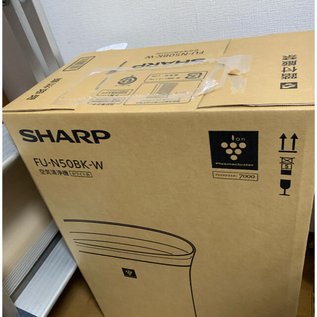 未使用未開封品　SHARP 空気清浄機 FU-N50BK-W