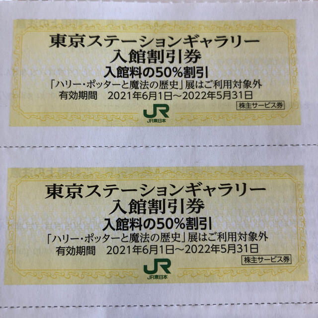 JR(ジェイアール)の東京ステーションギャラリー50%割引券 チケットの施設利用券(美術館/博物館)の商品写真