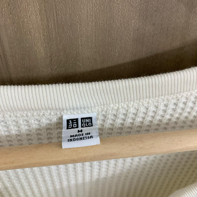 UNIQLO(ユニクロ)のUNIQLO ワッフル　キーネックワンピ　ロングワンピ　マタニティ　妊婦　7分 レディースのワンピース(ロングワンピース/マキシワンピース)の商品写真