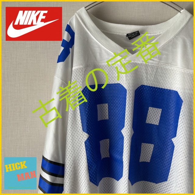 NIKE(ナイキ)の【ヴィンテージ】NIKE  フットボールシャツ　サイズL メンズのトップス(Tシャツ/カットソー(半袖/袖なし))の商品写真