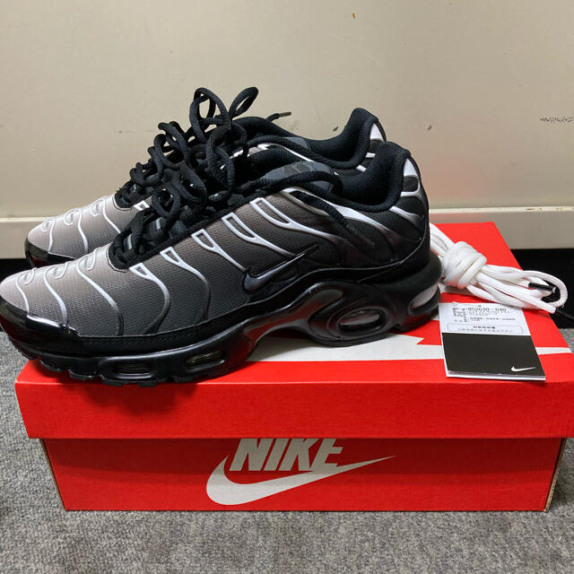 AIR MAX PLUS BLACK 27cm - スニーカー