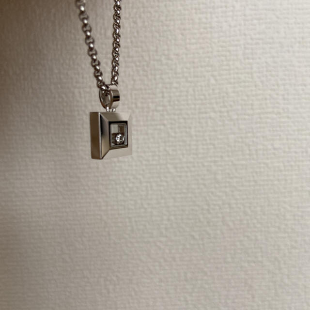 ショパール　ハッピーダイヤモンド　ネックレス　WG 42cm