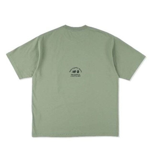 BAPE NEW BALANCE APE HEAD TEE オリーブ L