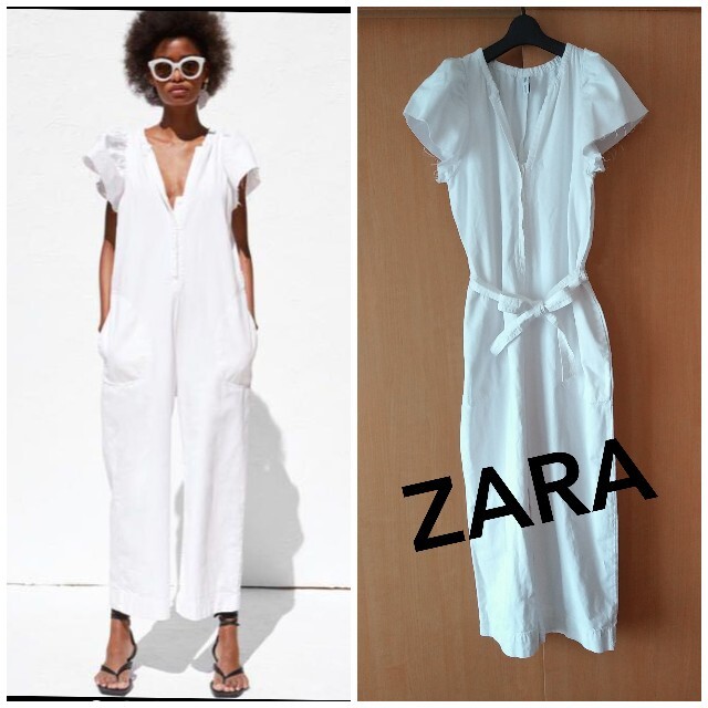 ZARA(ザラ)のZARA ラスティックジャンプスーツ レディースのパンツ(オールインワン)の商品写真