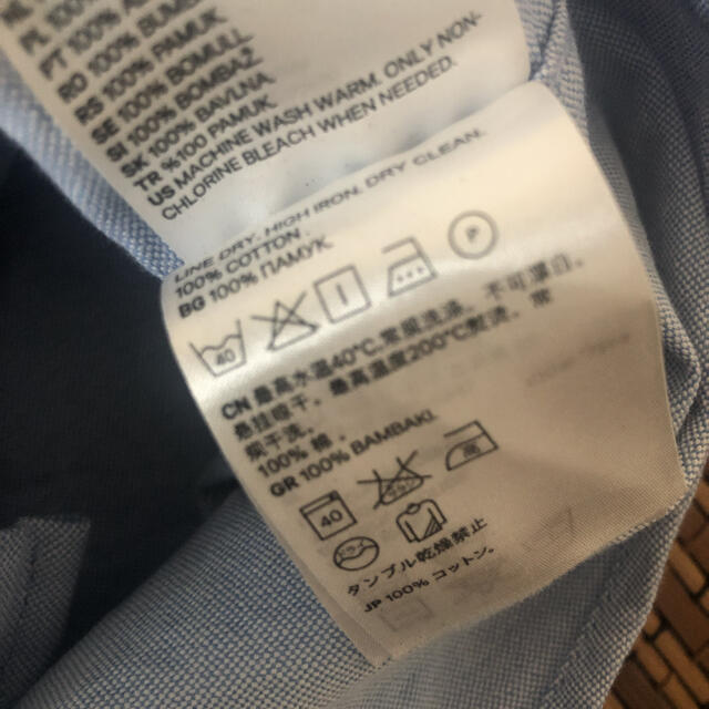 H&M(エイチアンドエム)のメンズ　エイチアンドエム　シャツ　ブルー メンズのトップス(シャツ)の商品写真
