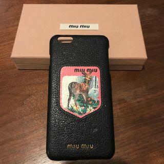 ミュウミュウ(miumiu)の【年末価格☆】MIUMIU ミュウミュウ iPhone6 plus ケース(iPhoneケース)