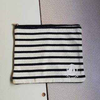 プチバトー(PETIT BATEAU)の未使用 プチバトー ボーダー ポーチ(ポーチ)