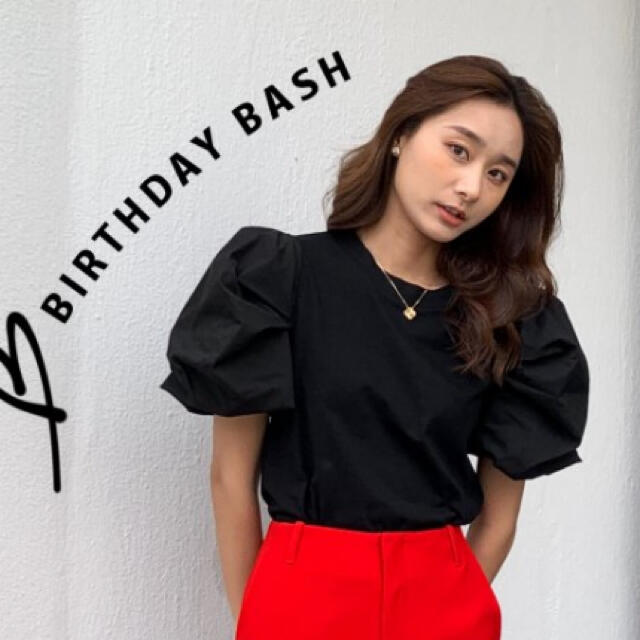 ZARA(ザラ)の★ @様専用　birthday bash 新品同様　ブラックTシャツ レディースのトップス(Tシャツ(半袖/袖なし))の商品写真