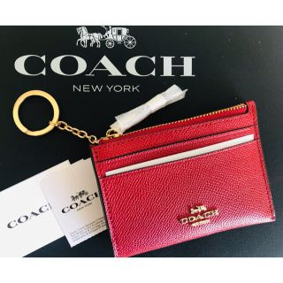 コーチ(COACH)のCOACH IDケース　レッド(パスケース/IDカードホルダー)