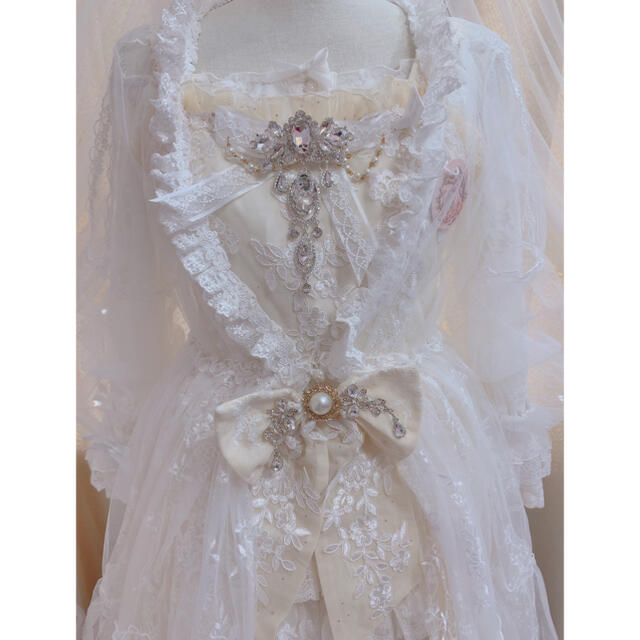 Angelic Pretty(アンジェリックプリティー)のjsk・ブラウス・シフォンガウン3点set レディースのワンピース(ひざ丈ワンピース)の商品写真