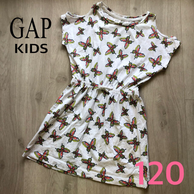 GAP Kids(ギャップキッズ)の専用です。〈gap WT半袖ワンピ120〉 キッズ/ベビー/マタニティのキッズ服女の子用(90cm~)(ワンピース)の商品写真