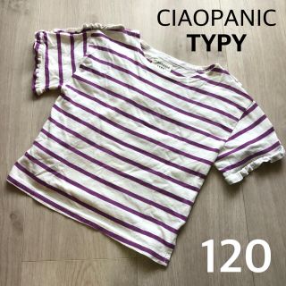 チャオパニックティピー(CIAOPANIC TYPY)のチャオパニック ティピー カットソー Tシャツ 半袖 フリル袖 120(Tシャツ/カットソー)