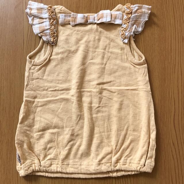 キムラタン(キムラタン)のキムラタン　90 フリルスリーブシャツ キッズ/ベビー/マタニティのキッズ服女の子用(90cm~)(Tシャツ/カットソー)の商品写真