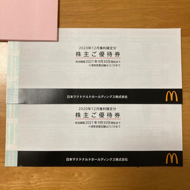 マクドナルド　株主優待　2冊