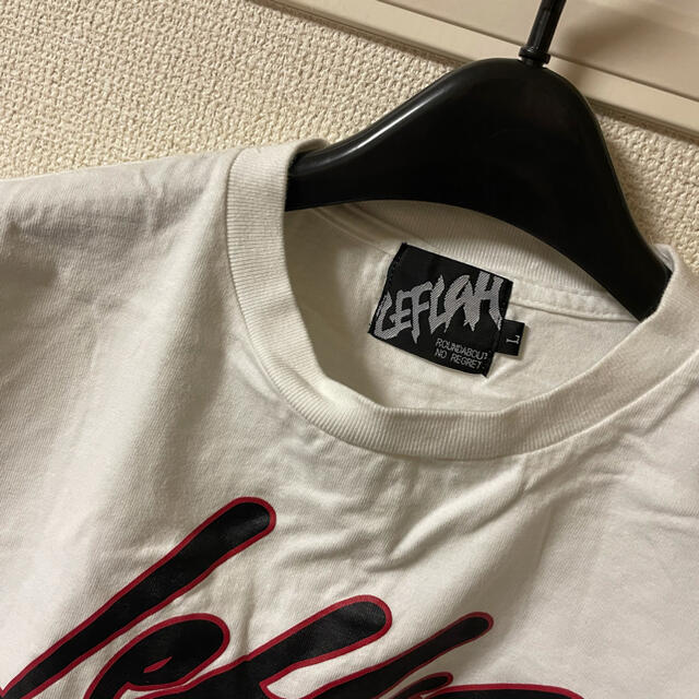 レフラー LEFLAH Tシャツ カットソー 半袖 プリント 白 ホワイト L メンズのトップス(Tシャツ/カットソー(半袖/袖なし))の商品写真