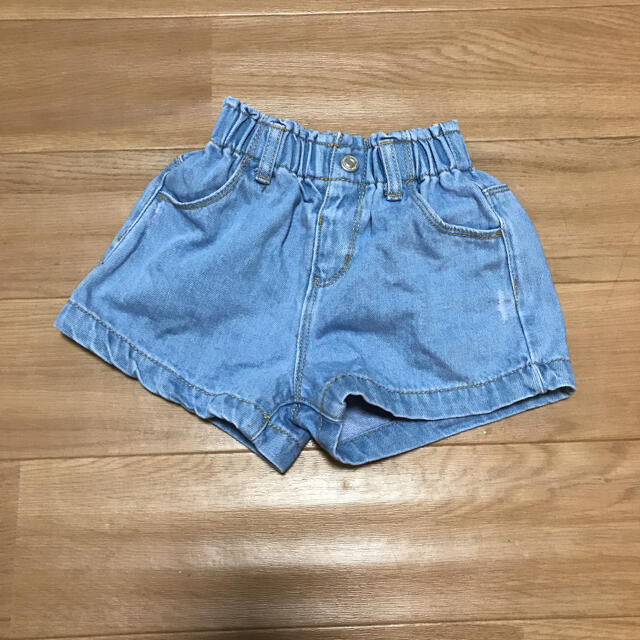 ZARA KIDS(ザラキッズ)のZARAベビー　デニムショートパンツ　92 80 キッズ/ベビー/マタニティのキッズ服女の子用(90cm~)(パンツ/スパッツ)の商品写真