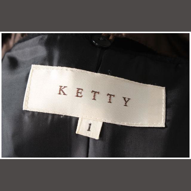 ketty(ケティ)のケティ KETTY ジャケット フェイクファー 襟 ショート 長袖 ウール混 1 レディースのジャケット/アウター(その他)の商品写真
