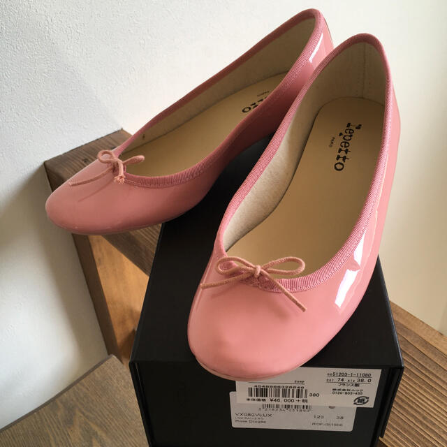 明日まで レペット カミーユ ルーバレリーナ バレエシューズ ピンク 38