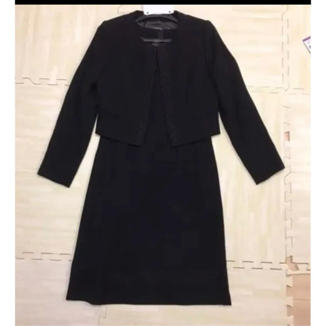 THE SUIT COMPANY(スーツカンパニー)のセットアップ　スーツ　喪服　ブラック レディースのフォーマル/ドレス(礼服/喪服)の商品写真