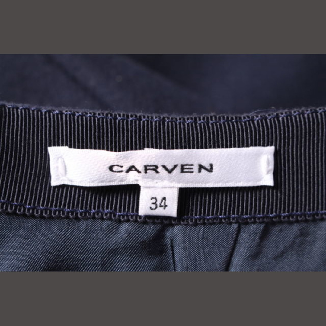 CARVEN(カルヴェン)のカルヴェン CARVEN ウール混 タック スカート ahm0403 レディースのスカート(ミニスカート)の商品写真