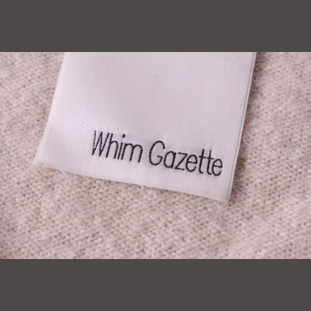 Whim Gazette(ウィムガゼット)のウィムガゼット Whim Gazette 16AW アンゴラ混 Uネック ニット レディースのトップス(ニット/セーター)の商品写真