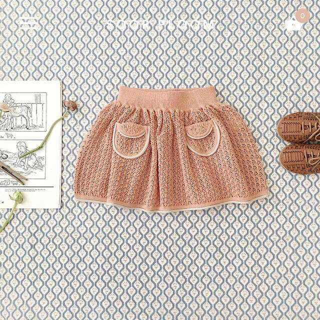 Caramel baby&child (キャラメルベビー&チャイルド)のSoor ploom Norma skirt 6y(Clay) キッズ/ベビー/マタニティのキッズ服女の子用(90cm~)(スカート)の商品写真