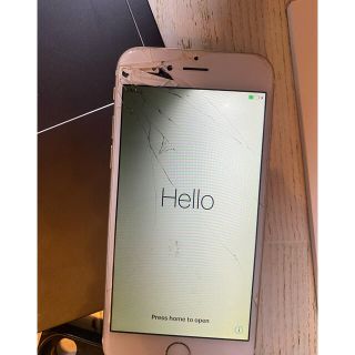 アップル(Apple)のココア❤️様専用　iPhone6 GOLD 64GB 画面割れ(スマートフォン本体)