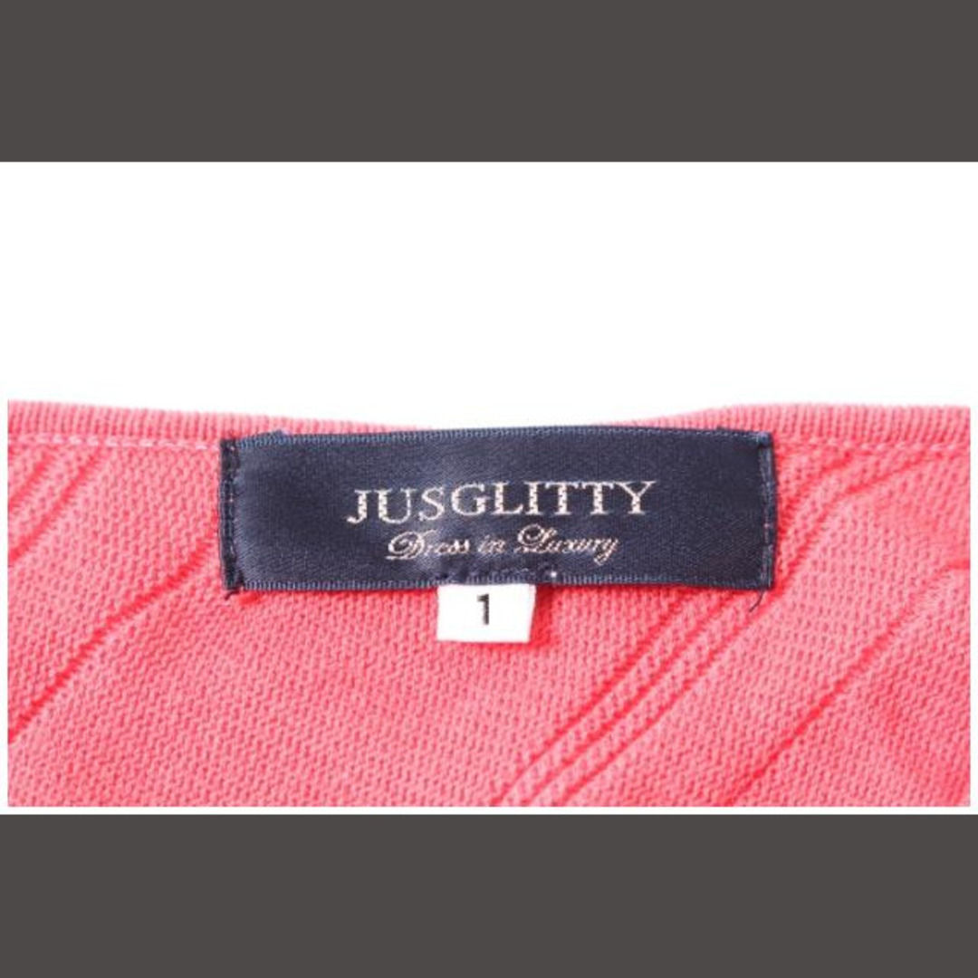 JUSGLITTY(ジャスグリッティー)のジャスグリッティー JUSGLITTY 18SS ワンピース ロング 半袖 ニッ レディースのワンピース(ロングワンピース/マキシワンピース)の商品写真