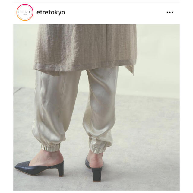 etre tokyo サテンジョガーパンツ | svetinikole.gov.mk