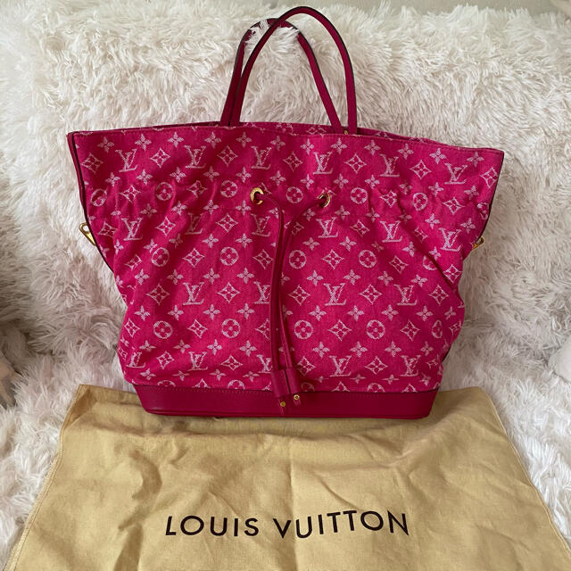 Louis Vuitton, Bags, Louis Vuitton Noefull Mm Denim Rose Pink