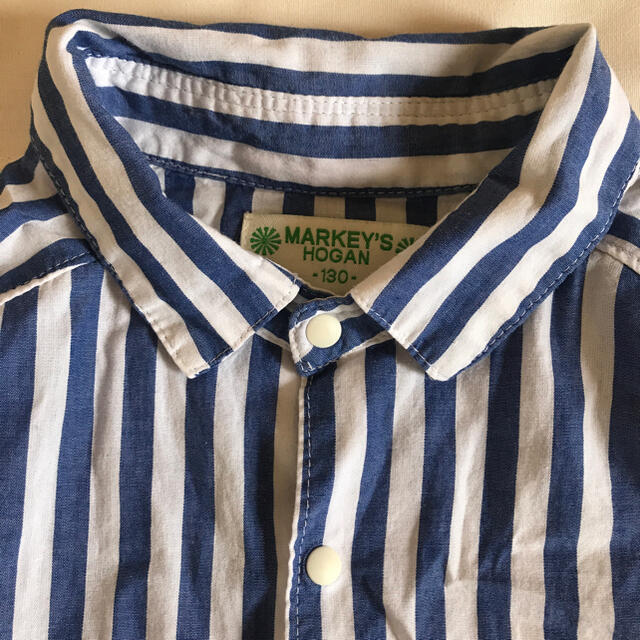 MARKEY'S(マーキーズ)のマーキーズ  HOGAN ストライプ柄　シャツ キッズ/ベビー/マタニティのキッズ服男の子用(90cm~)(ブラウス)の商品写真