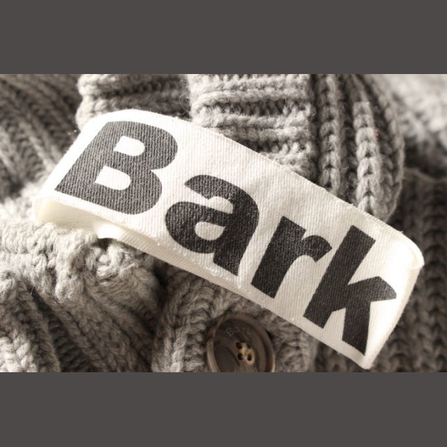 BARK(バーク)のバーク Bark コート ダッフル ニット トグルボタン フード S グレー / レディースのジャケット/アウター(ダッフルコート)の商品写真