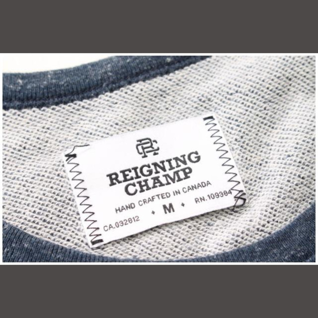 REIGNING CHAMP(レイニングチャンプ)のレイニングチャンプ REIGNING CHAMP カットソー 半袖 M 紺 ネイ メンズのトップス(Tシャツ/カットソー(半袖/袖なし))の商品写真