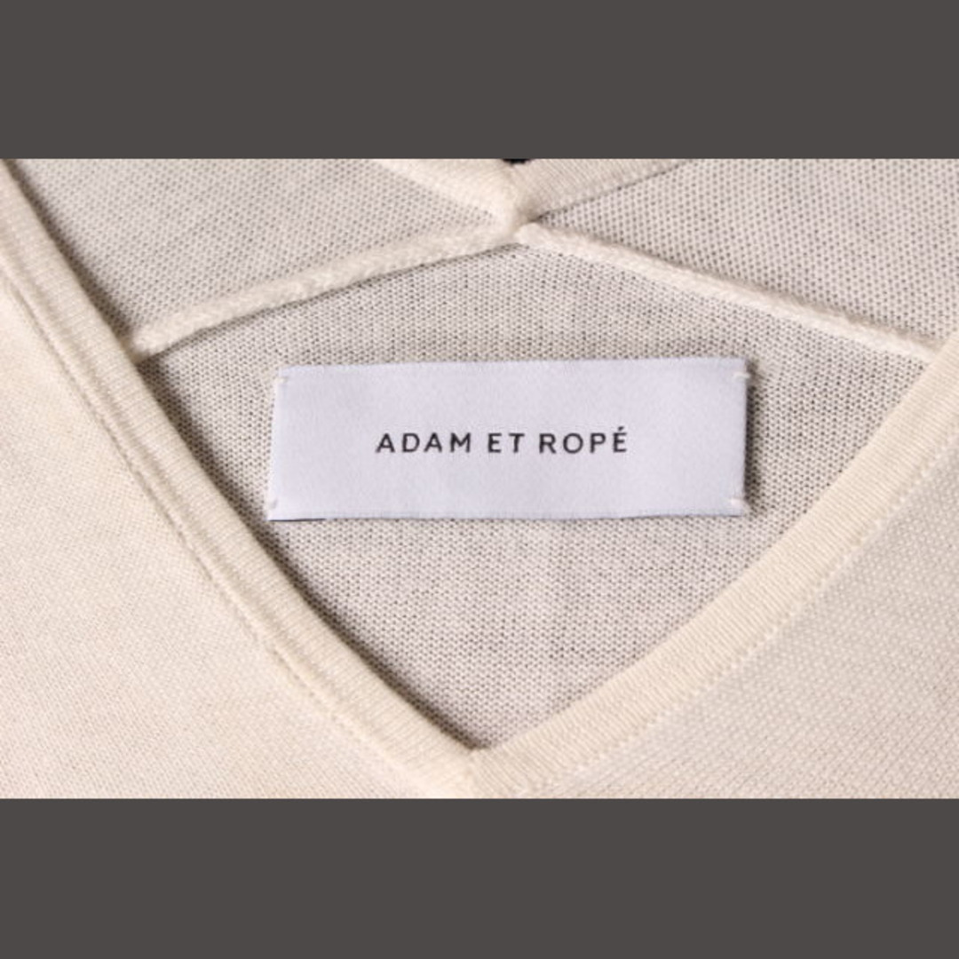 Adam et Rope'(アダムエロぺ)のアダムエロペ Adam et Rope' 16AW シルク コットン Vネック レディースのトップス(ニット/セーター)の商品写真