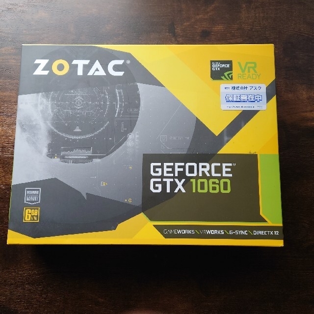 ZOTAC Geforce GTX 1060 6GB Single Fan 荳顔ｭ峨↑ 14025蜀�